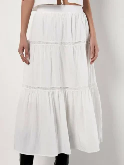 Apricot Röcke*Damen Rock weiß uni