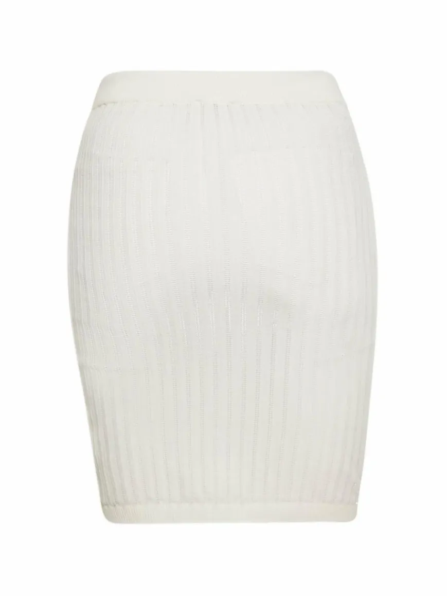 IZIA Röcke*Damen Rock weiß gestreift