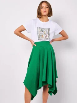 Apricot Röcke*Damen Rock grün uni