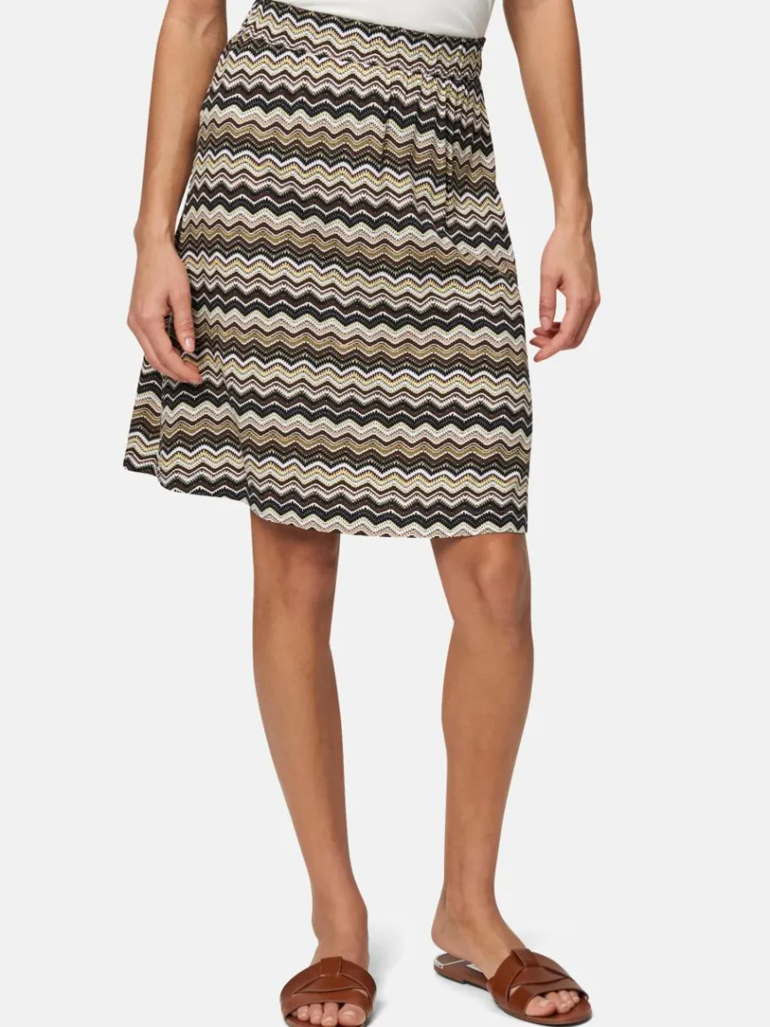 zero Röcke*Damen Rock braun beige gemustert