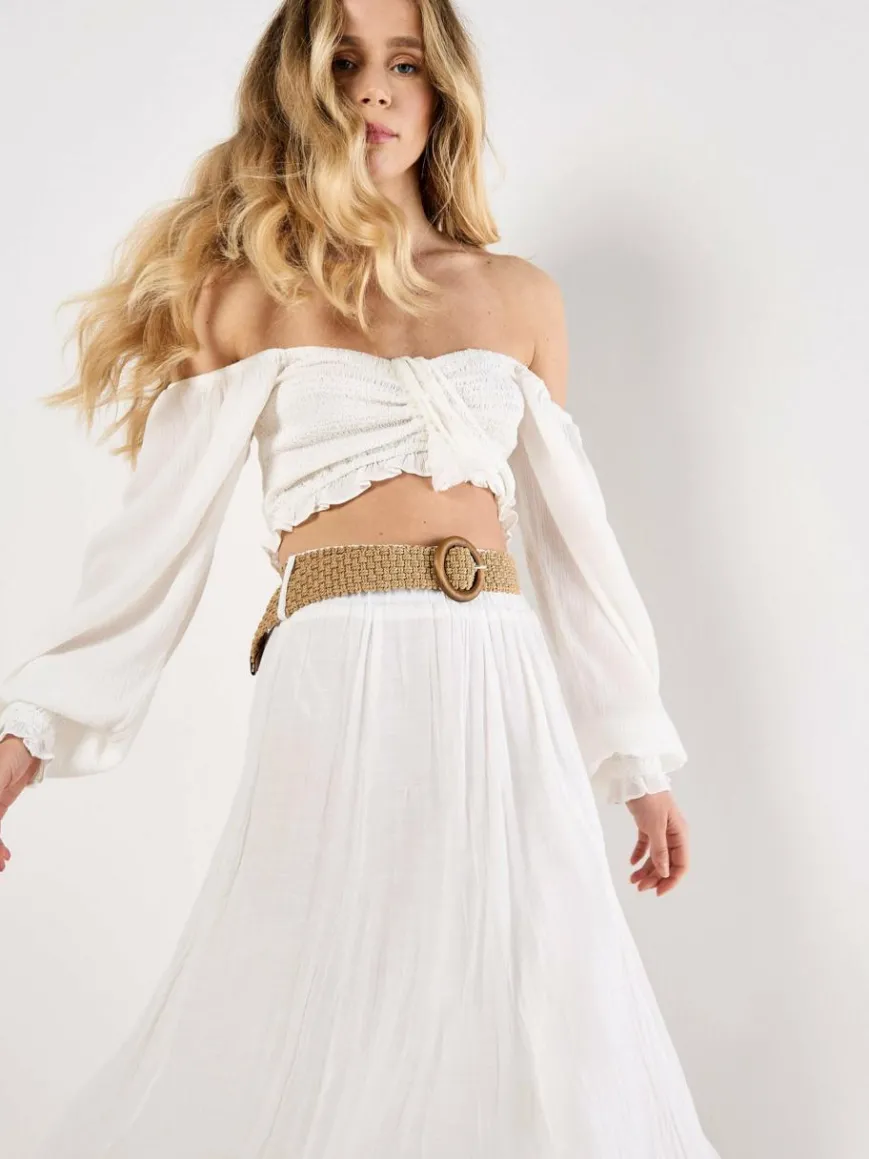 Apricot Röcke*Damen Rock weiß uni