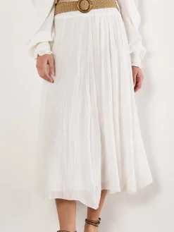 Apricot Röcke*Damen Rock weiß uni