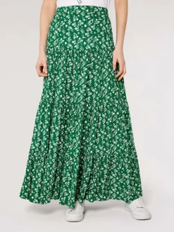 Apricot Röcke*Damen Rock grün bedruckt