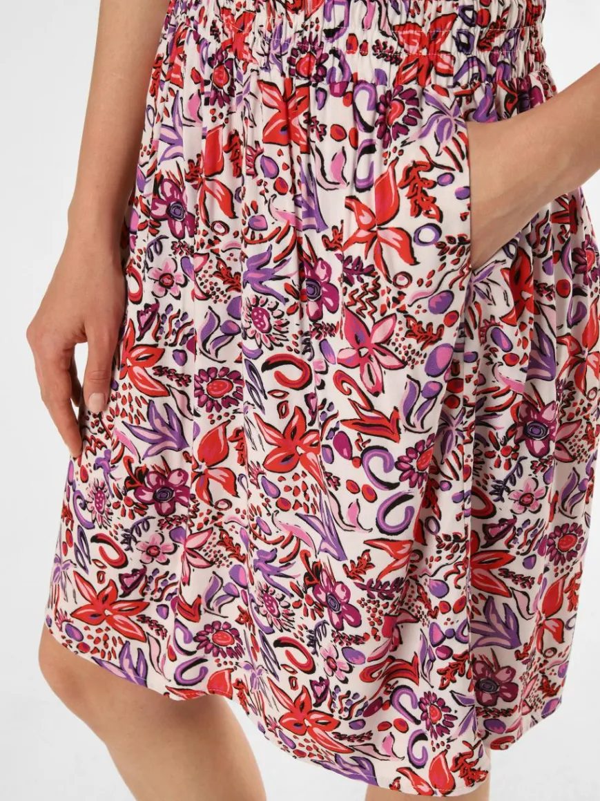 Marie Lund Röcke*Damen Rock ecru pink gemustert