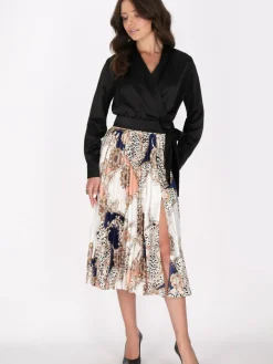 Faina Röcke*Damen Rock blau uni