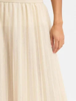 More & More Röcke*Damen Rock beige silber uni