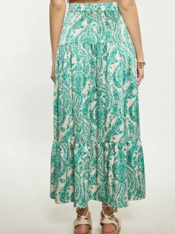 IZIA Röcke*Damen Rock grün gemustert