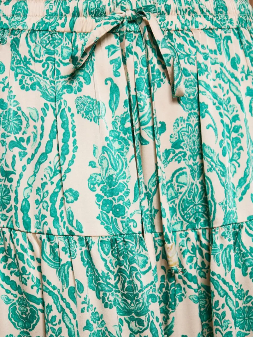 IZIA Röcke*Damen Rock grün gemustert