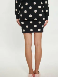 MyMo Röcke*Damen Rock schwarz gemustert