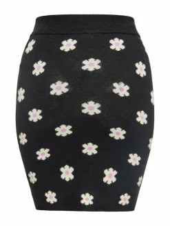 MyMo Röcke*Damen Rock schwarz gemustert