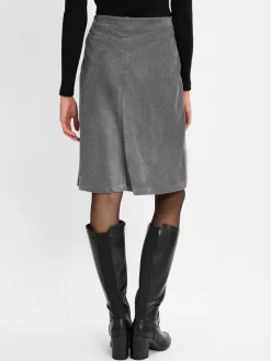 Marie Lund Röcke*Damen Rock grau strukturiert