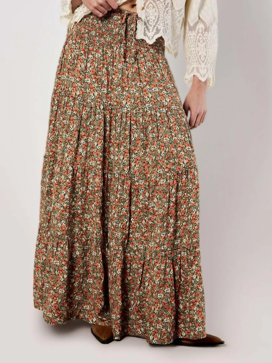 Apricot Röcke*Damen Rock khaki gemustert