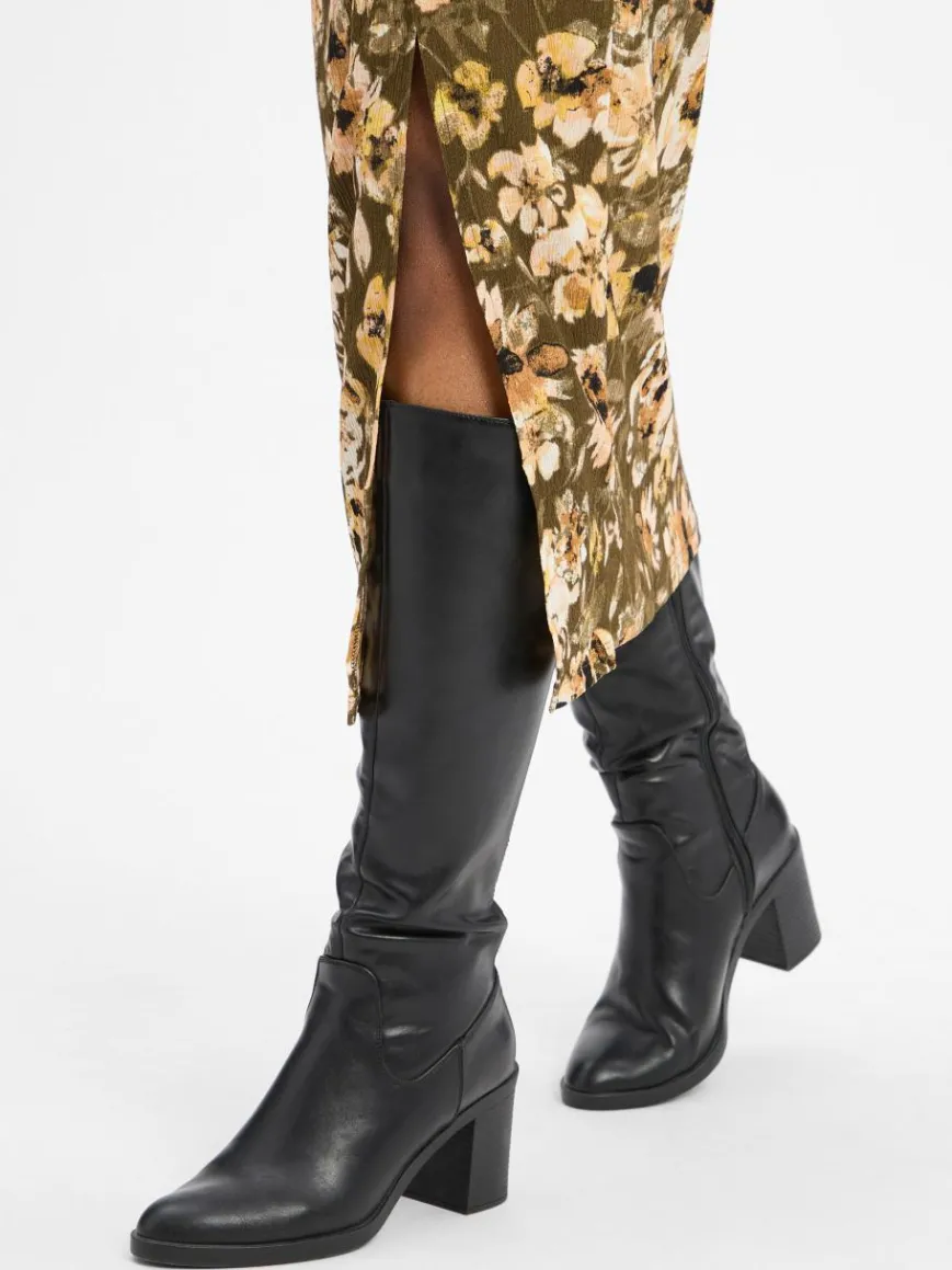 zero Röcke*Damen Rock oliv sand gemustert