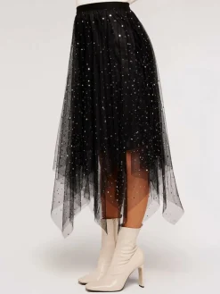 Apricot Röcke*Damen Rock schwarz gemustert