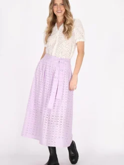 Dreimaster Röcke*Damen Rock flieder uni