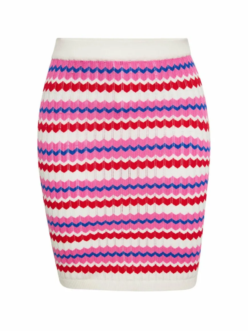 IZIA Röcke*Damen Rock weiß gestreift