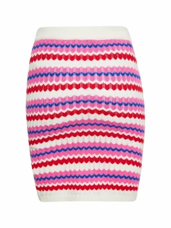 IZIA Röcke*Damen Rock weiß gestreift