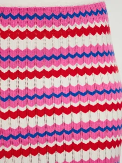 IZIA Röcke*Damen Rock weiß gestreift