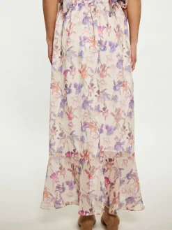 Usha Röcke*Damen Rock ecru gemustert