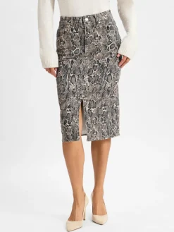 JOOP! Röcke*Damen Rock beige schoko gemustert