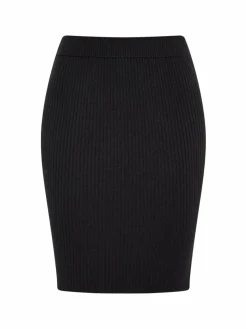 MyMo Röcke*Damen Rock schwarz uni