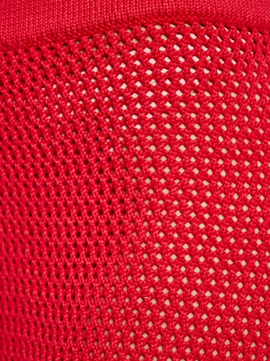 IZIA Röcke*Damen Rock rot gestreift