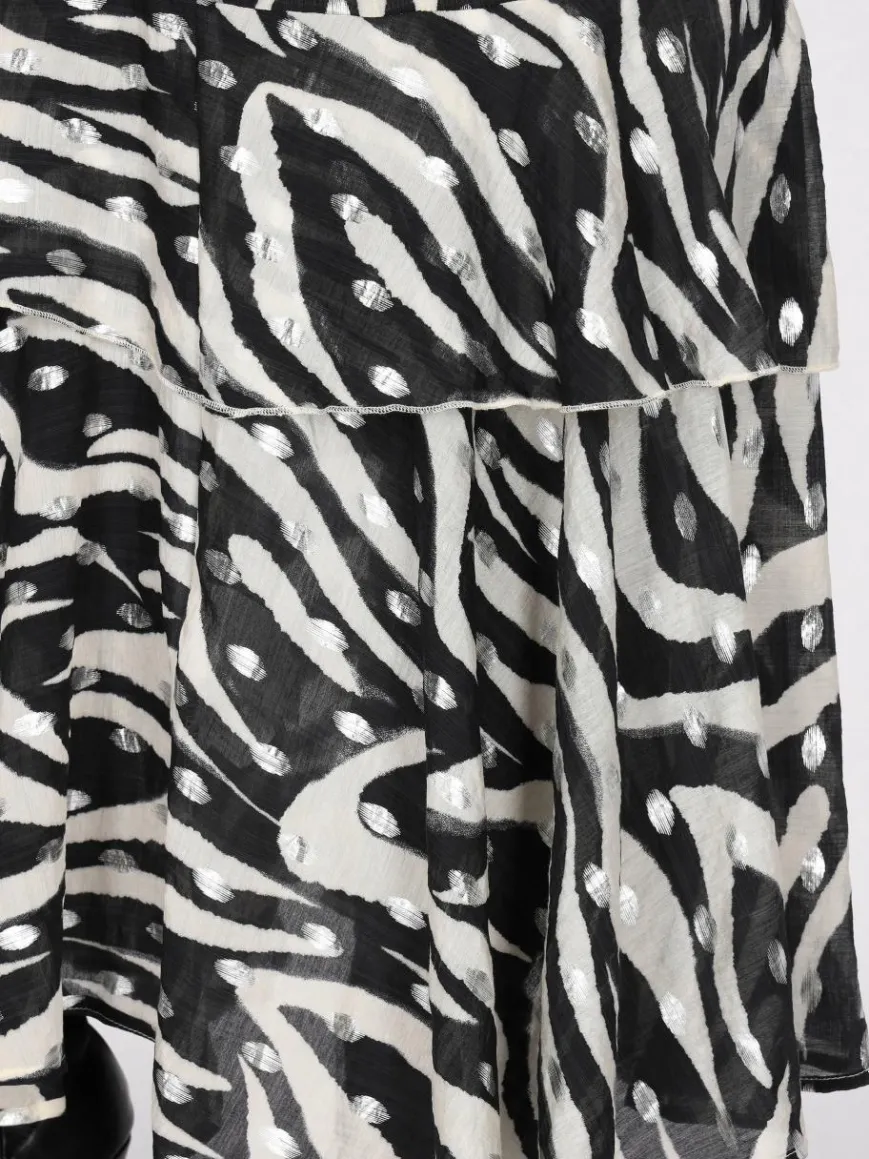 Faina Röcke*Damen Rock mehrfarbig gemustert