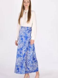 Dreimaster Röcke*Damen Rock flieder gemustert