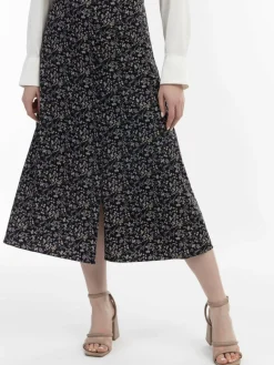 Usha Röcke*Damen Rock mehrfarbig gemustert