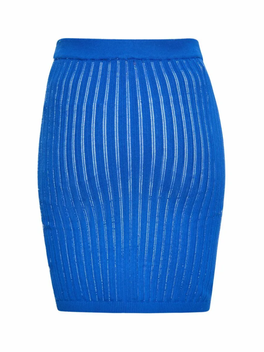 IZIA Röcke*Damen Rock blau gestreift