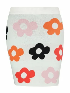 MyMo Röcke*Damen Rock weiß gemustert