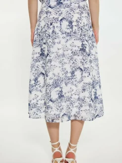 Dreimaster Röcke*Damen Rock marine gemustert