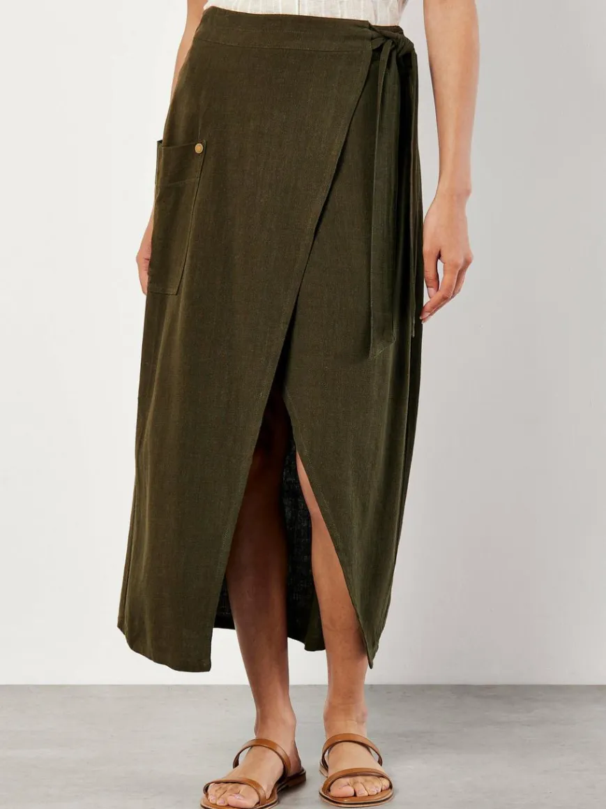 Apricot Röcke*Damen Rock grün uni