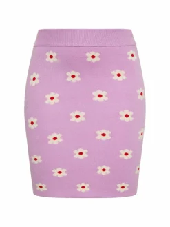 MyMo Röcke*Damen Rock purple gemustert