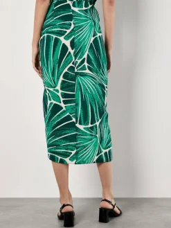 Apricot Röcke*Damen Rock grün bedruckt