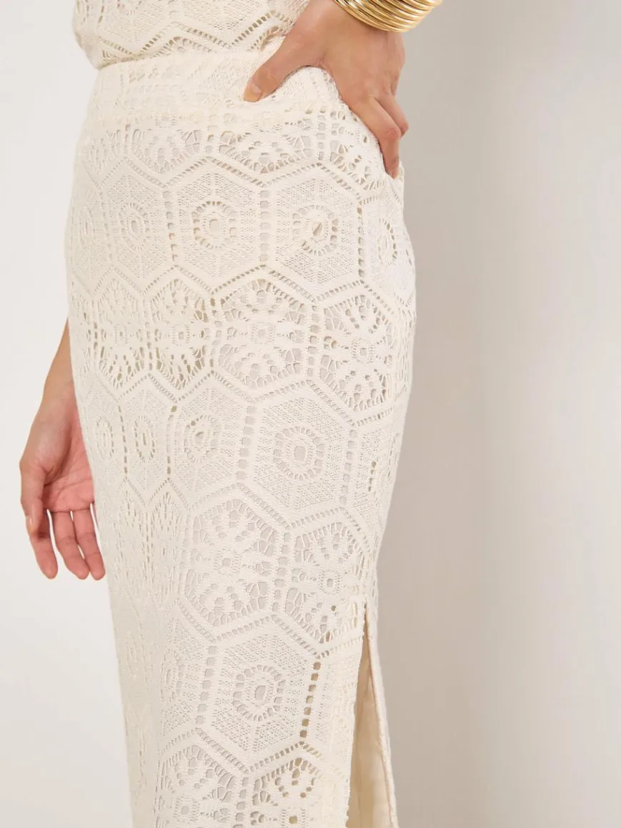 Apricot Röcke*Damen Rock weiß uni