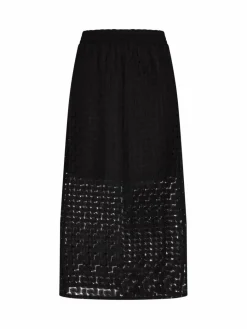 IZIA Röcke*Damen Rock schwarz gestreift