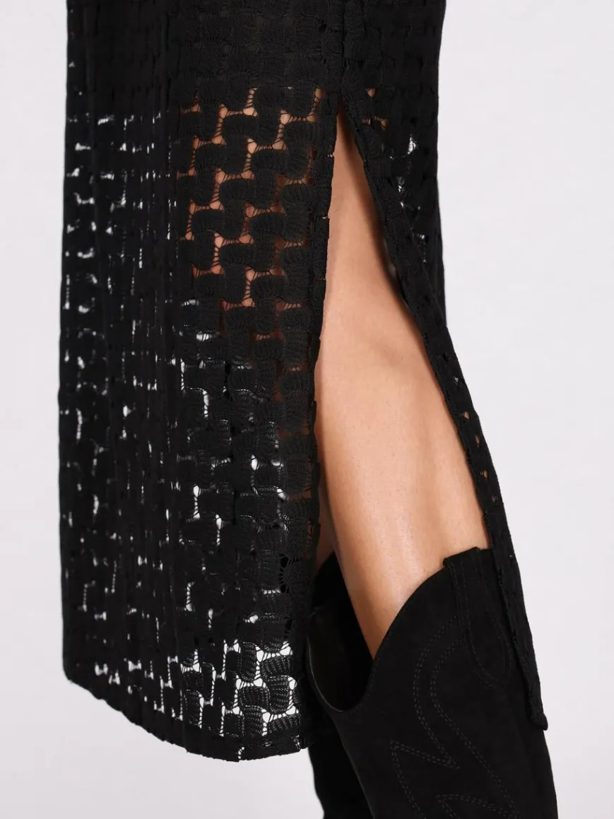 IZIA Röcke*Damen Rock schwarz gestreift