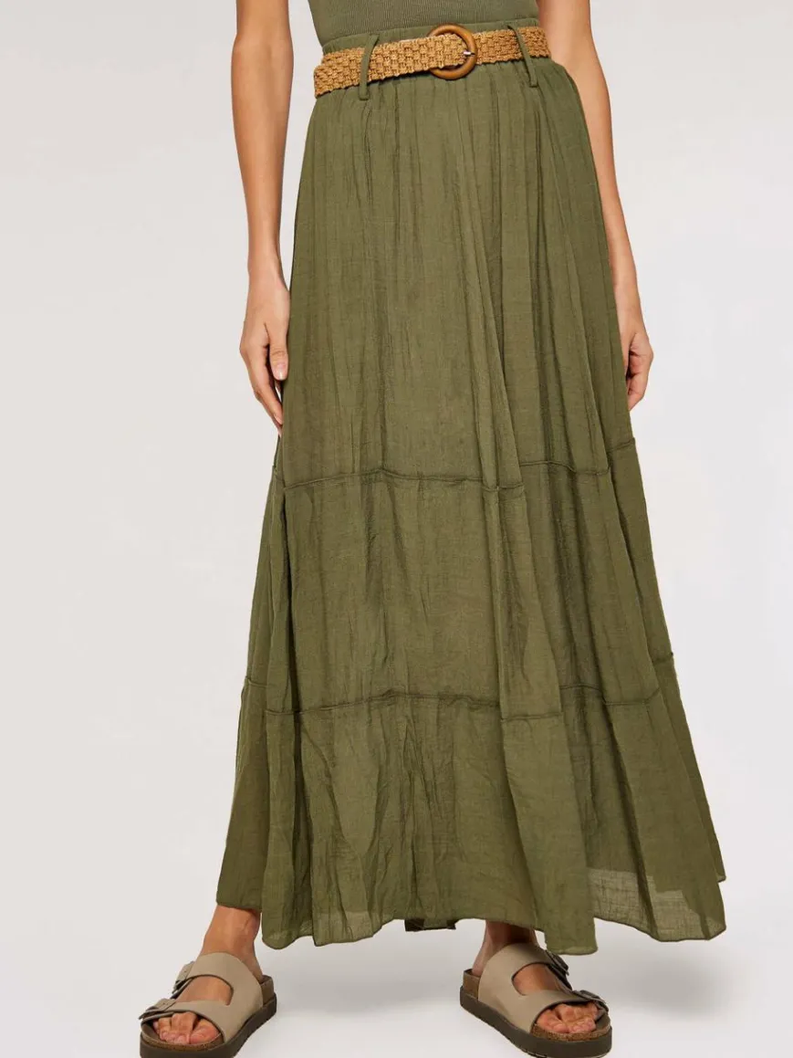 Apricot Röcke*Damen Rock khaki uni