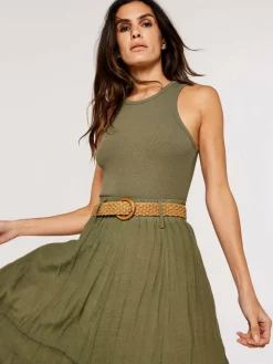 Apricot Röcke*Damen Rock khaki uni