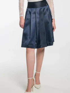 Spieth & Wenksy Röcke*Damen Rock - Edelrose blau kariert