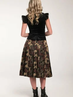 Spieth & Wenksy Röcke*Damen Rock - Gritt schwarz gemustert