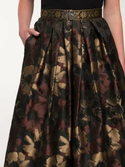 Spieth & Wenksy Röcke*Damen Rock - Gritt schwarz gemustert