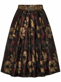 Spieth & Wenksy Röcke*Damen Rock - Gritt schwarz gemustert