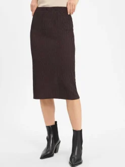 Opus Röcke*Damen Rock - Rilasa schoko strukturiert