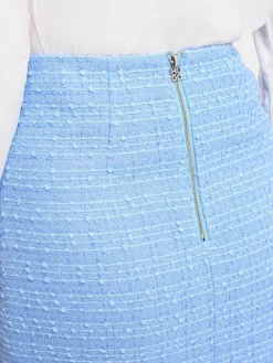 HUGO Röcke*Damen Rock - Romesa hellblau strukturiert