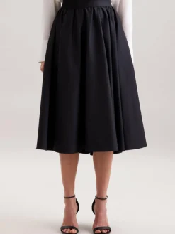 Seidensticker Röcke*Damen Rock - Uni blau uni