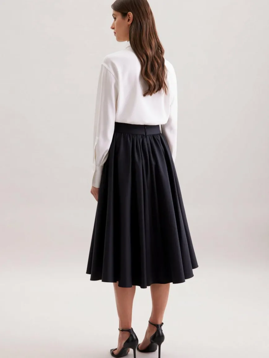 Seidensticker Röcke*Damen Rock - Uni blau uni