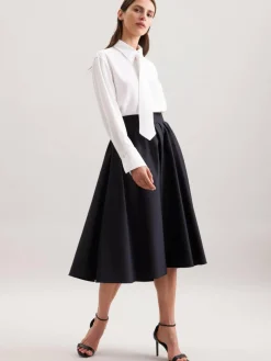 Seidensticker Röcke*Damen Rock - Uni blau uni