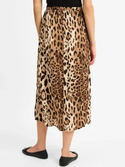 Vila Röcke*Damen Rock - VILea braun schwarz gemustert